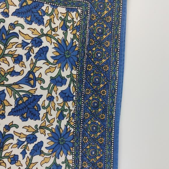 Placemats Floral Blue Tan 14x19 Home Dinner Table Ornament Tapestry - Picture 7 of 15